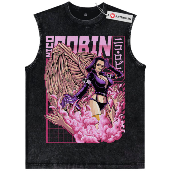 Nico Robin Tank Top, One Piece Tank Top, Anime Tank Top, Vintage Tank Top