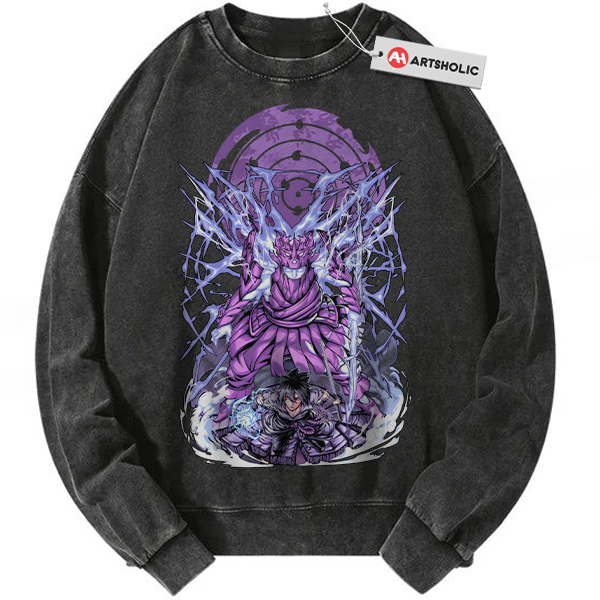 Sasuke Uchiha Sweatshirt, Naruto Sweatshirt, Anime Sweatshirt, Vintage Sweater