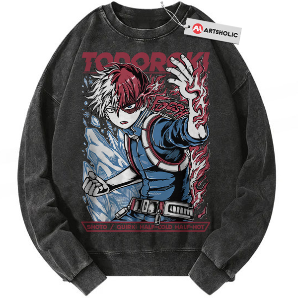 Shoto Todoroki Sweatshirt, My Hero Academia Sweatshirt, MHA Sweatshirt, Anime Sweatshirt, Vintage Sweatshirt