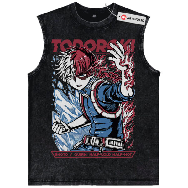 Shoto Todoroki Tank Top, My Hero Academia Tank Top, MHA Tank Top, Anime Tank Top, Vintage Tank Top