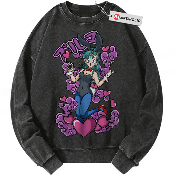 Bulma Sweatshirt, Dragon Ball Sweatshirt, DBZ Sweatshirt, Anime Sweatshirt, Vintage Sweater