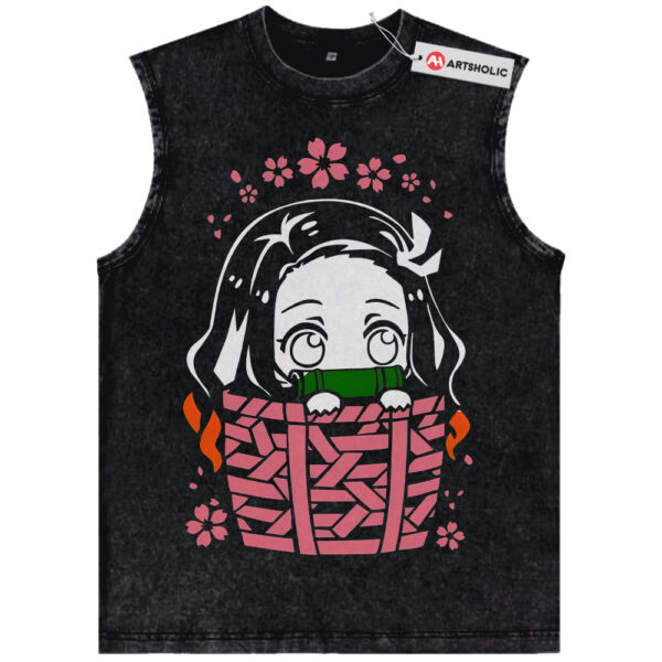 Nezuko Kamado Tank Top, Demon Slayer Tank Top, Anime Tank Top, Vintage Tank Top