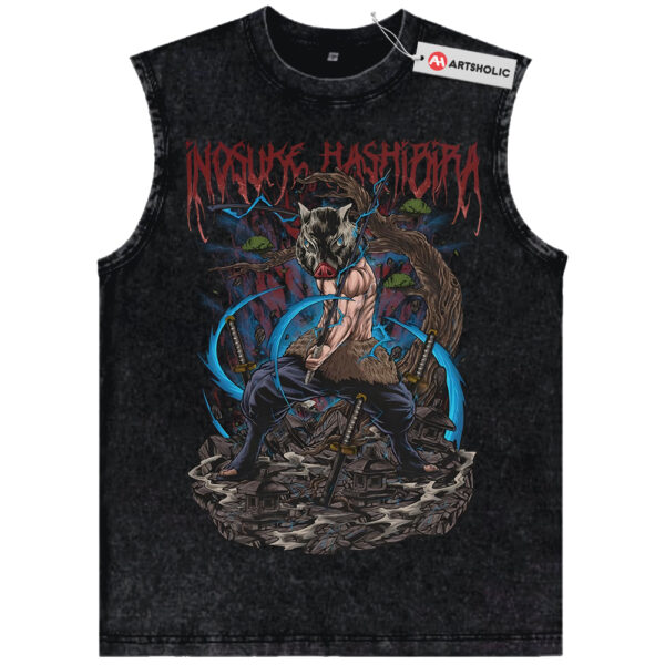 Inosuke Hashibira Tank Top, Demon Slayer Tank Top, Anime Tank Top, Vintage Tank Top