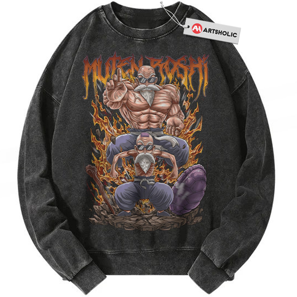 Master Roshi Sweatshirt, Dragon Ball Sweatshirt, DBZ Sweatshirt, Anime Sweatshirt, Vintage Sweatshirt