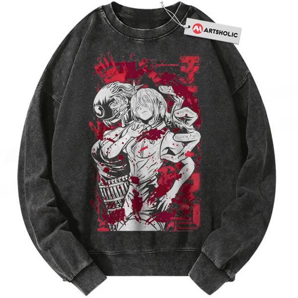 Reze Sweatshirt, Bomb Girl Sweatshirt, Bomb Devil Sweatshirt, Chainsaw Man Sweatshirt, Anime Sweatshirt, Vintage Sweatshirt