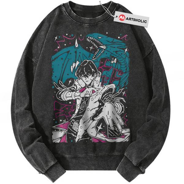 Kaiba Seto Sweatshirt, Blue-Eyes White Dragon Sweatshirt, Yugioh Sweatshirt, Anime Sweatshirt, Vintage Sweatshirt