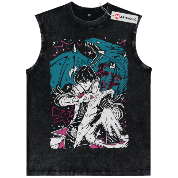 Kaiba Seto Tank Top, Blue-Eyes White Dragon Tank Top, Yugioh Tank Top, Anime Tank Top, Vintage Tank Top