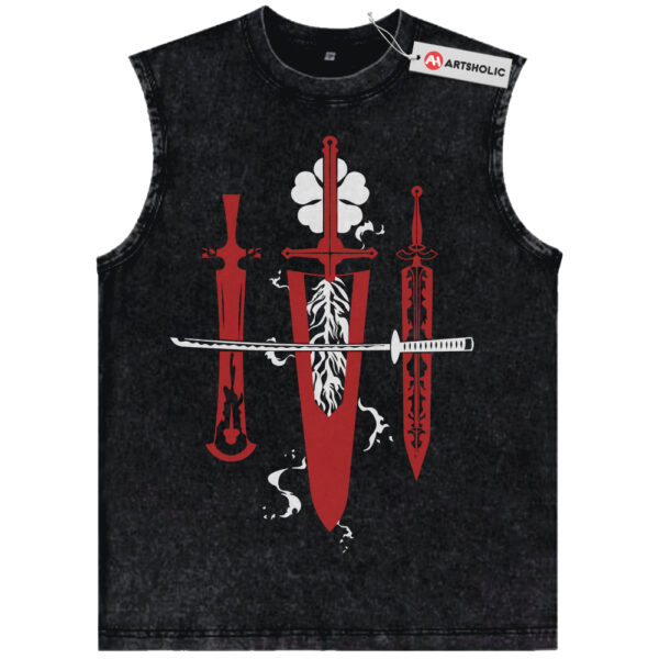 Black Clover Tank Top, Anime Tank Top, Vintage Tank Top