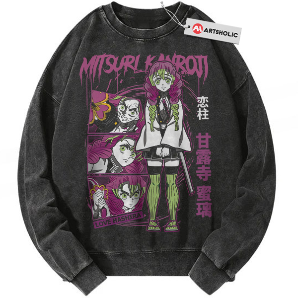 Mitsuri Kanroji Sweatshirt, Demon Slayer Sweatshirt, Anime Sweatshirt, Vintage Sweatshirt