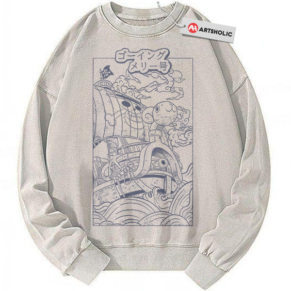 Going Merry Sweatshirt, One Piece Sweatshirt, Anime Sweatshirt, Vintage Sweatshirt