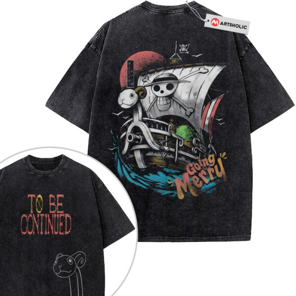 Going Merry Shirt, One Piece Shirt, Anime Shirt, Vintage T-Shirt 2-Sided