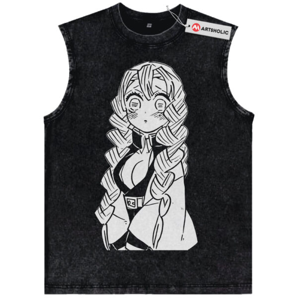 Mitsuri Kanroji Tank Top, Demon Slayer Tank Top, Anime Tank Top, Vintage Tank Top