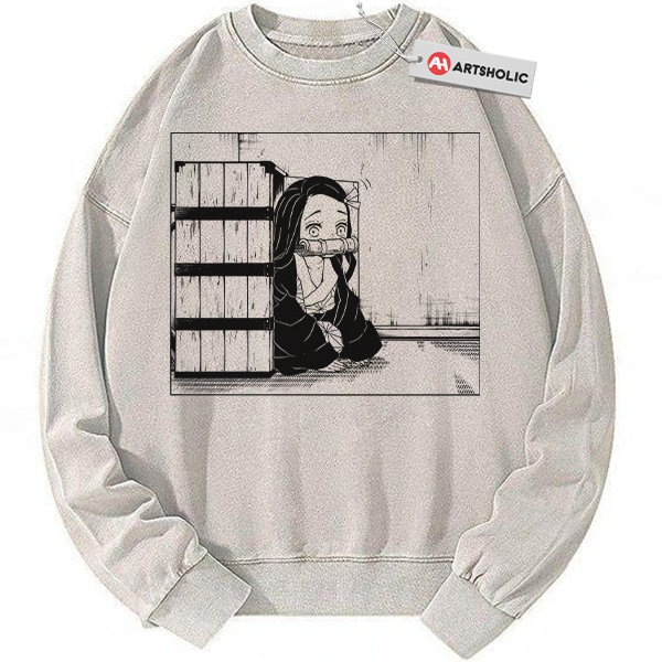 Nezuko Kamado Sweatshirt, Demon Slayer Sweatshirt, Anime Sweatshirt, Vintage Sweatshirt