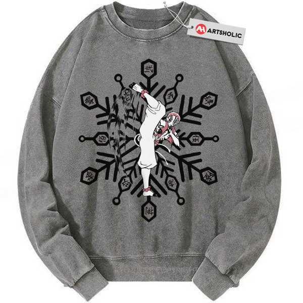 Akaza Sweatshirt, Demon Slayer Sweatshirt, Anime Sweatshirt, Vintage Sweatshirt