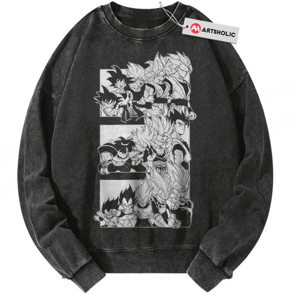 Vegeta Sweatshirt, Son Goku Sweatshirt, Gohan Sweatshirt, Dragon Ball Sweatshirt, DBZ Sweatshirt, Anime Sweatshirt, Vintage Sweatshirt