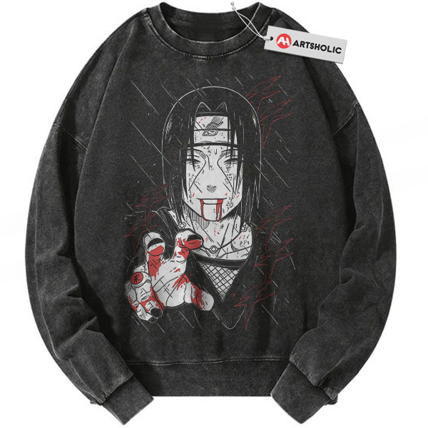 Itachi Uchiha Sweatshirt, Akatsuki Sweatshirt, Naruto Sweatshirt, Anime Sweatshirt, Vintage Sweatshirt
