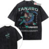Tanjiro Kamado Shirt, Demon Slayer Shirt, Anime Shirt, Vintage T-Shirt 2-Sided