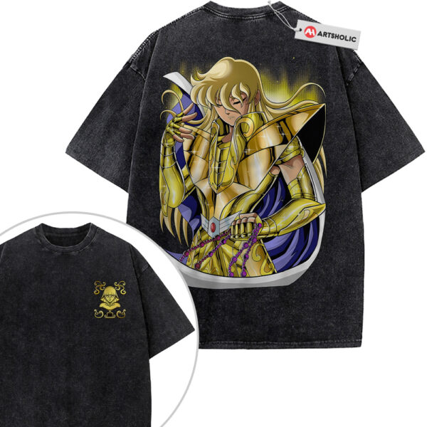 Virgo Shaka Shirt, Saint Seiya Shirt, Anime Shirt, Vintage T-Shirt 2-Sided