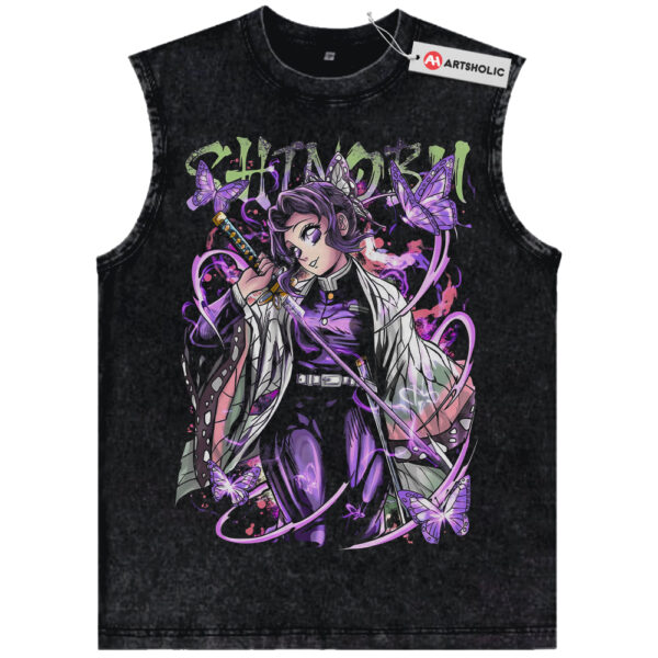 Shinobu Kocho Tank Top, Demon Slayer Tank Top, Anime Tank Top, Vintage Tank Top