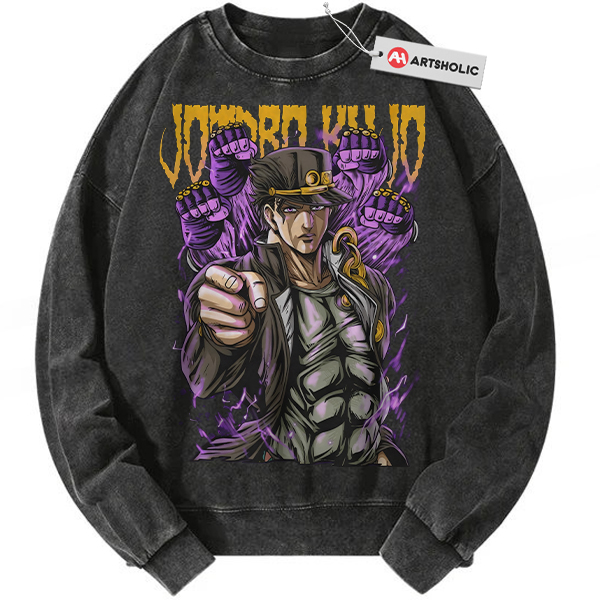 Jotaro Kujo Sweatshirt, JoJo's Bizarre Adventure Sweatshirt, Anime Sweatshirt, Vintage Sweatshirt