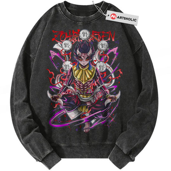 Hantengu Sweatshirt, Demon Slayer Sweatshirt, Anime Sweatshirt, Vintage Sweatshirt