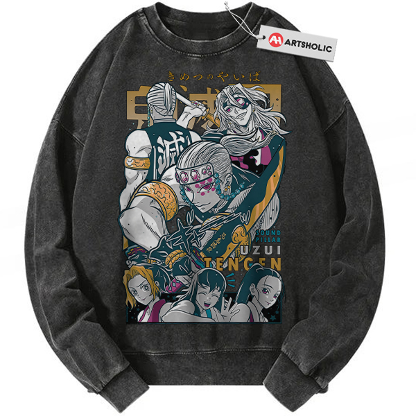 Tengen Uzui Sweatshirt, Demon Slayer Sweatshirt, Anime Sweatshirt, Vintage Sweatshirt
