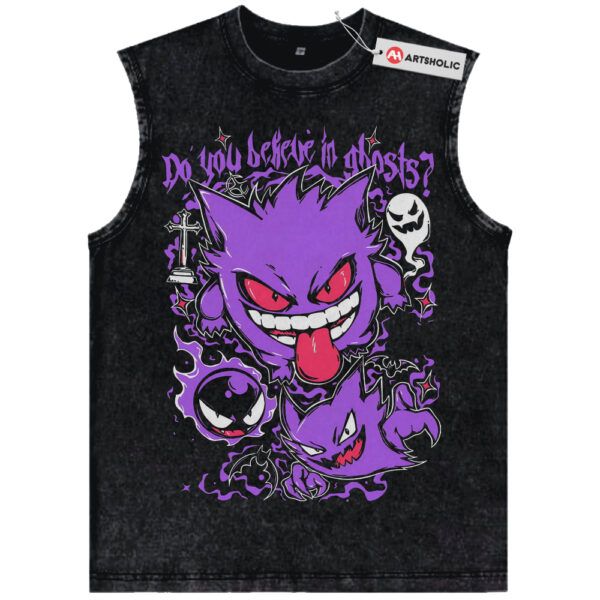 Haunter Tank Top, Gengar Tank Top, Gatsly Tank Top, Pokemon Tank Top, Anime Tank Top, Vintage Tank Top