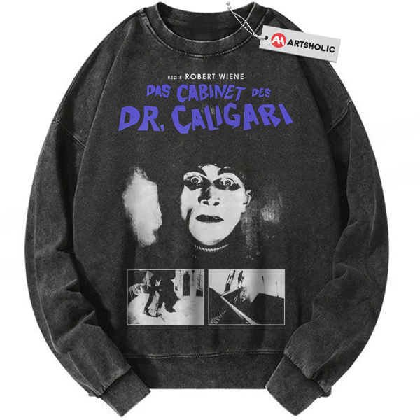 The Cabinet of Dr. Caligari Sweatshirt, Halloween Sweatshirt, Horror Movie Sweatshirt, Vintage Sweatshirt