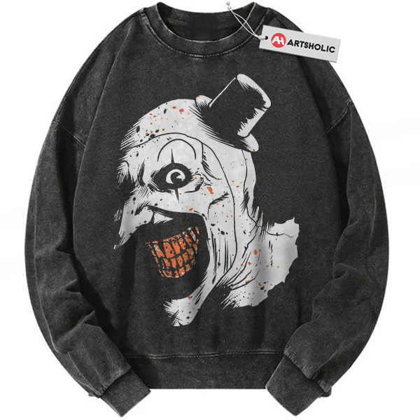 Art the Clown Sweatshirt, Terrifier Sweatshirt, Halloween Sweatshirt, Horror Movie Sweatshirt, Vintage Sweatshirt