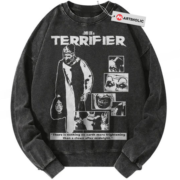 Terrifier Sweatshirt, Halloween Sweatshirt, Horror Movie Sweatshirt, Vintage Sweatshirt
