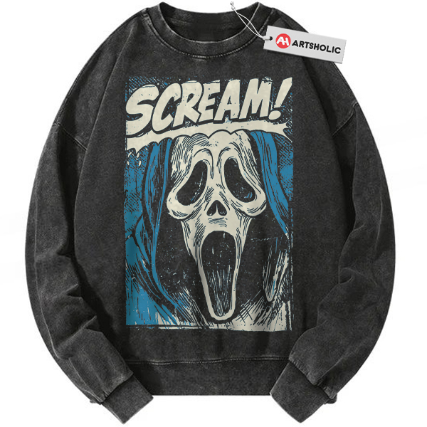 Ghostface Sweatshirt, Scream Sweatshirt, Halloween Sweatshirt, Horror Sweatshirt, Vintage Sweatshirt