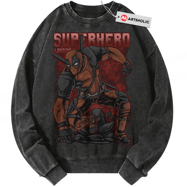Deadpool Sweatshirt, Marvel Comics Sweatshirt, Vintage Sweatshirt