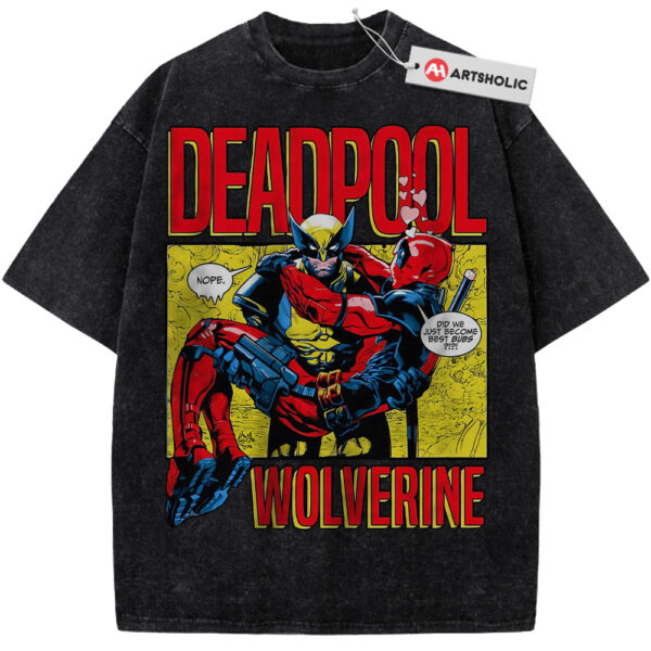 Wolverine Shirt, Deadpool Shirt, Marvel Comics Shirt, Vintage T-Shirt