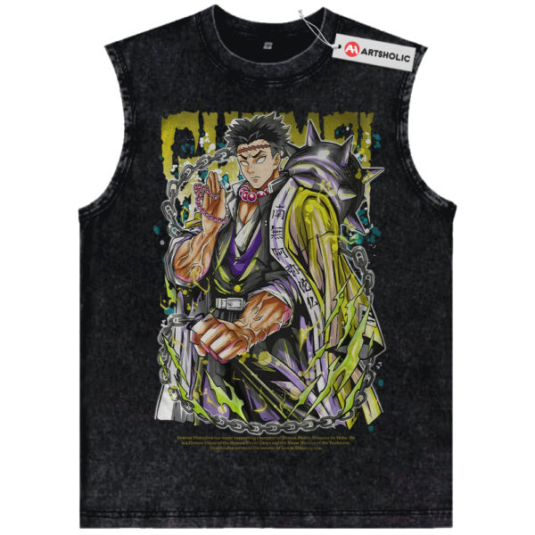 Gyomei Himejima Tank Top, Demon Slayer Tank Top, Anime Tank Top, Vintage Tank Top