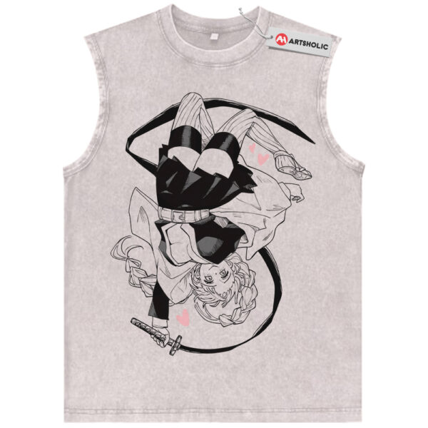 Mitsuri Kanroji Tank Top, Demon Slayer Tank Top, Anime Tank Top, Vintage Tank Top