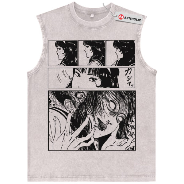 Tomie Kawakami Tank Top, Junji Ito Tank Top, Horror Anime Tank Top, Vintage Tank Top