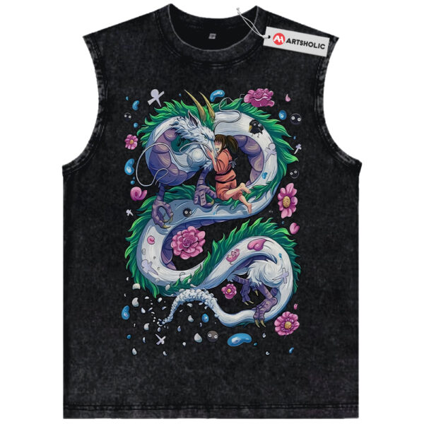 Haku vs Chihiro Tank Top, Spirited Away Tank Top, Studio Ghibli Tank Top, Anime Tank Top, Vintage Tank Top