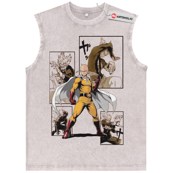 Saitama Tank Top, Garo Tank Top, One Punch Man Tank Top, Anime Tank Top, Vintage Tank Top