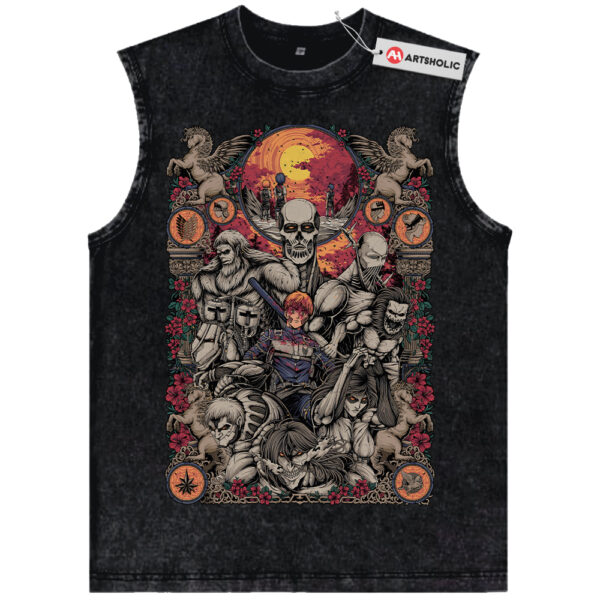 Attack On Titan Tank Top, AOT Tank Top, Anime Tank Top, Vintage Tank Top