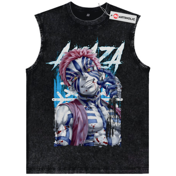 Akaza Tank Top, Demon Slayer Tank Top, Anime Tank Top, Vintage Tank Top