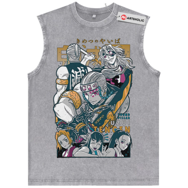 Tengen Uzui Tank Top, Demon Slayer Tank Top, Anime Tank Top, Vintage Tank Top