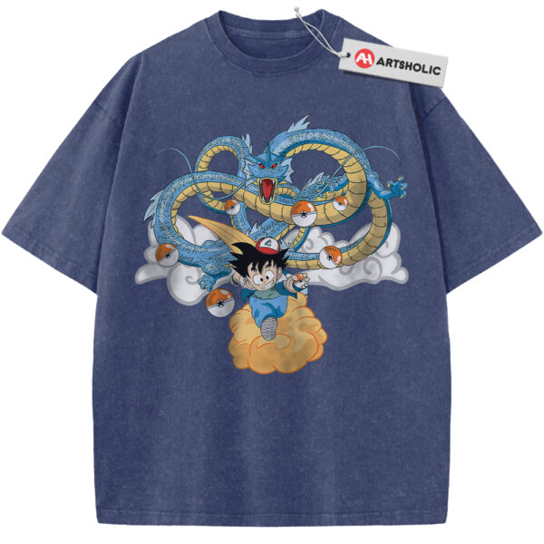 Son Goku Shirt, Dragon Ball x Pokemon Shirt, Anime Shirt, Vintage Tee