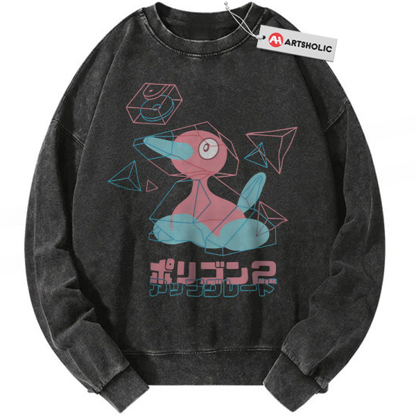 Porygon Sweatshirt, Pokemon Sweatshirt, Anime Sweatshirt, Vintage Sweatshirt