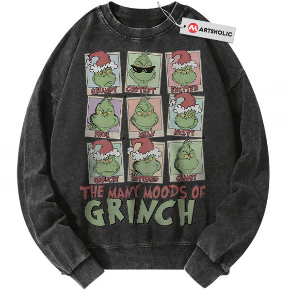 The Grinch Sweatshirt, Christmas Sweatshirt, Animated Sweatshirt, Vintage Sweatshirt