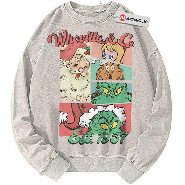 The Grinch Sweatshirt, Christmas Sweatshirt, Animated Sweatshirt, Vintage Sweatshirt