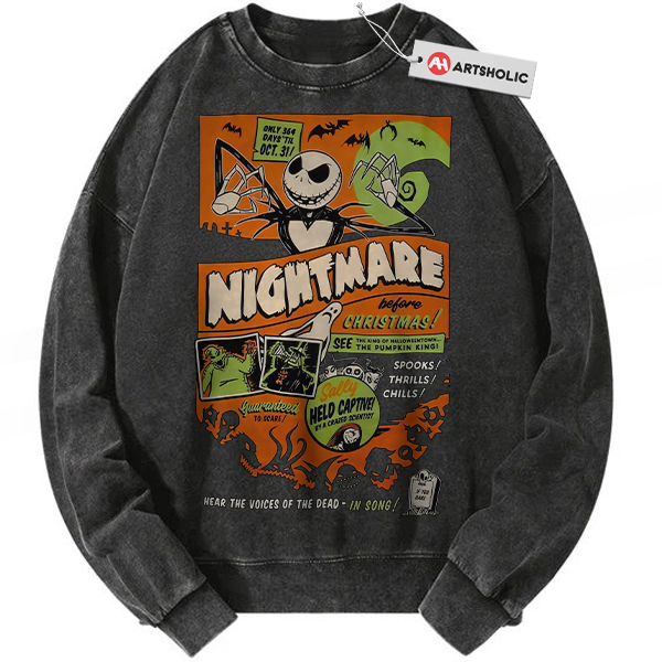 Jack Skellington Sweatshirt, The Nightmare Before Christmas Sweatshirt, Animated Sweatshirt, Vintage Sweatshirt