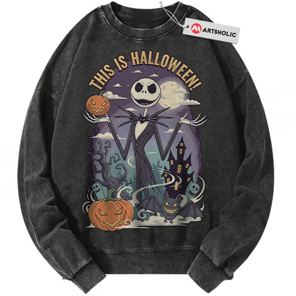 Jack Skellington Sweatshirt, The Nightmare Before Christmas Sweatshirt, Animated Sweatshirt, Vintage Sweatshirt