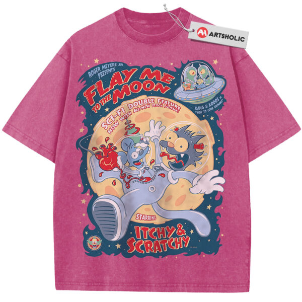 The Itchy & Scratchy Show Shirt, Animated Shirt, Vintage T-Shirt