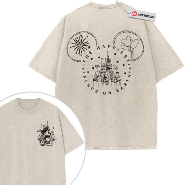 Mickey Mouse Shirt, Animated Shirt, Vintage T-Shirt 2-Sided