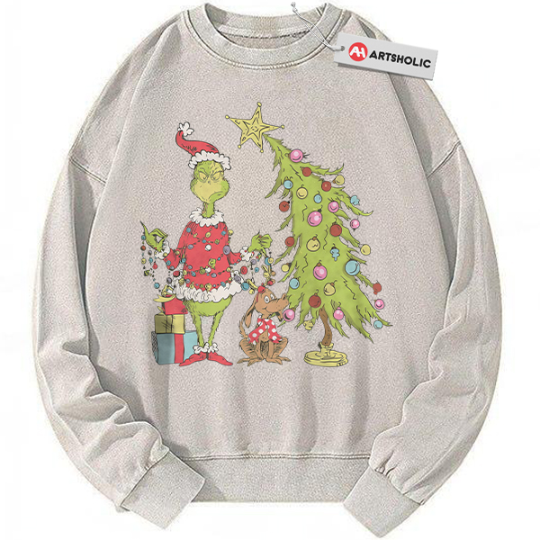 The Grinch Sweatshirt, Christmas Sweatshirt, Animated Sweatshirt, Vintage Sweatshirt
